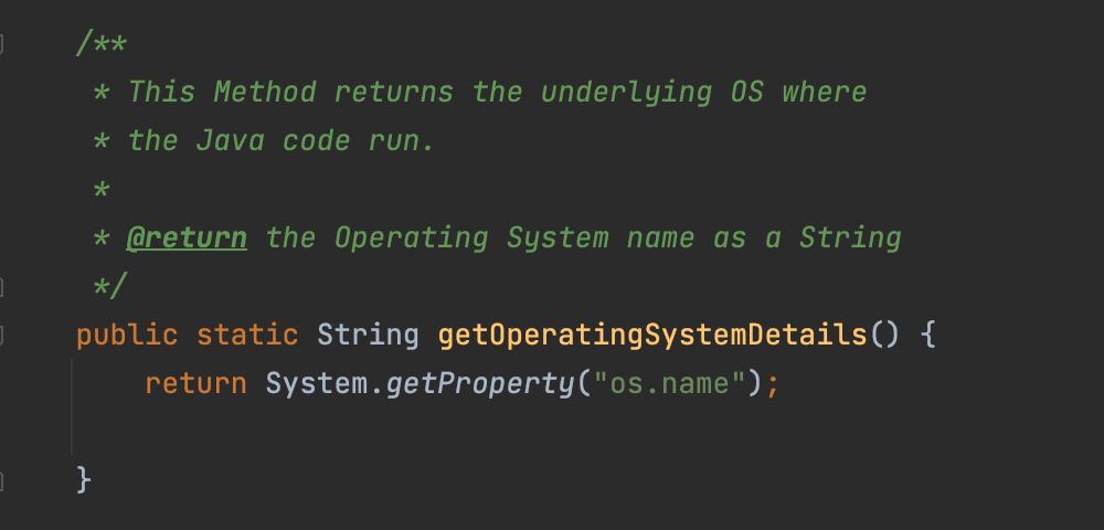 Detect Underlying Operating System using Java Code